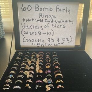 Bomb Party Women's Colorful Ring Collection